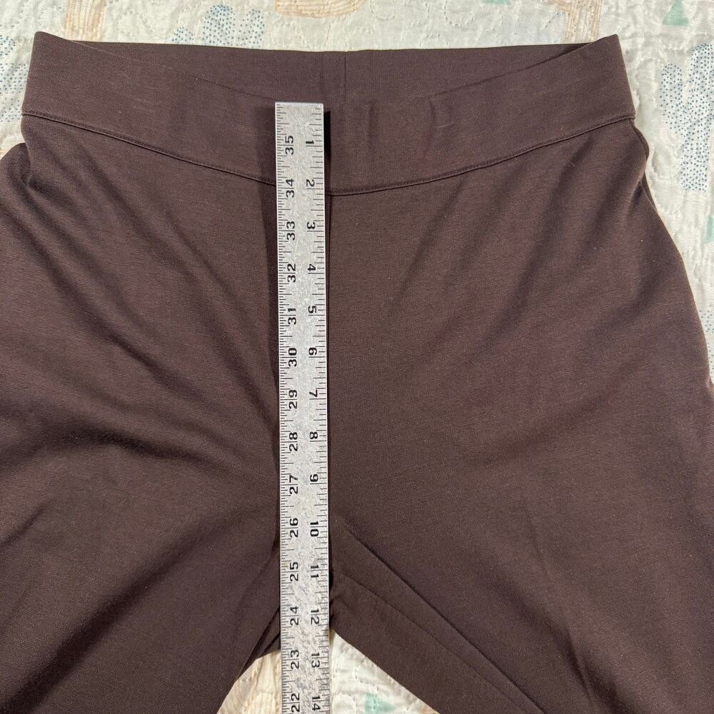 Studio Works Petite Brown Pull On Dress Pants Womens PM Stretch - Picture 7 of 9